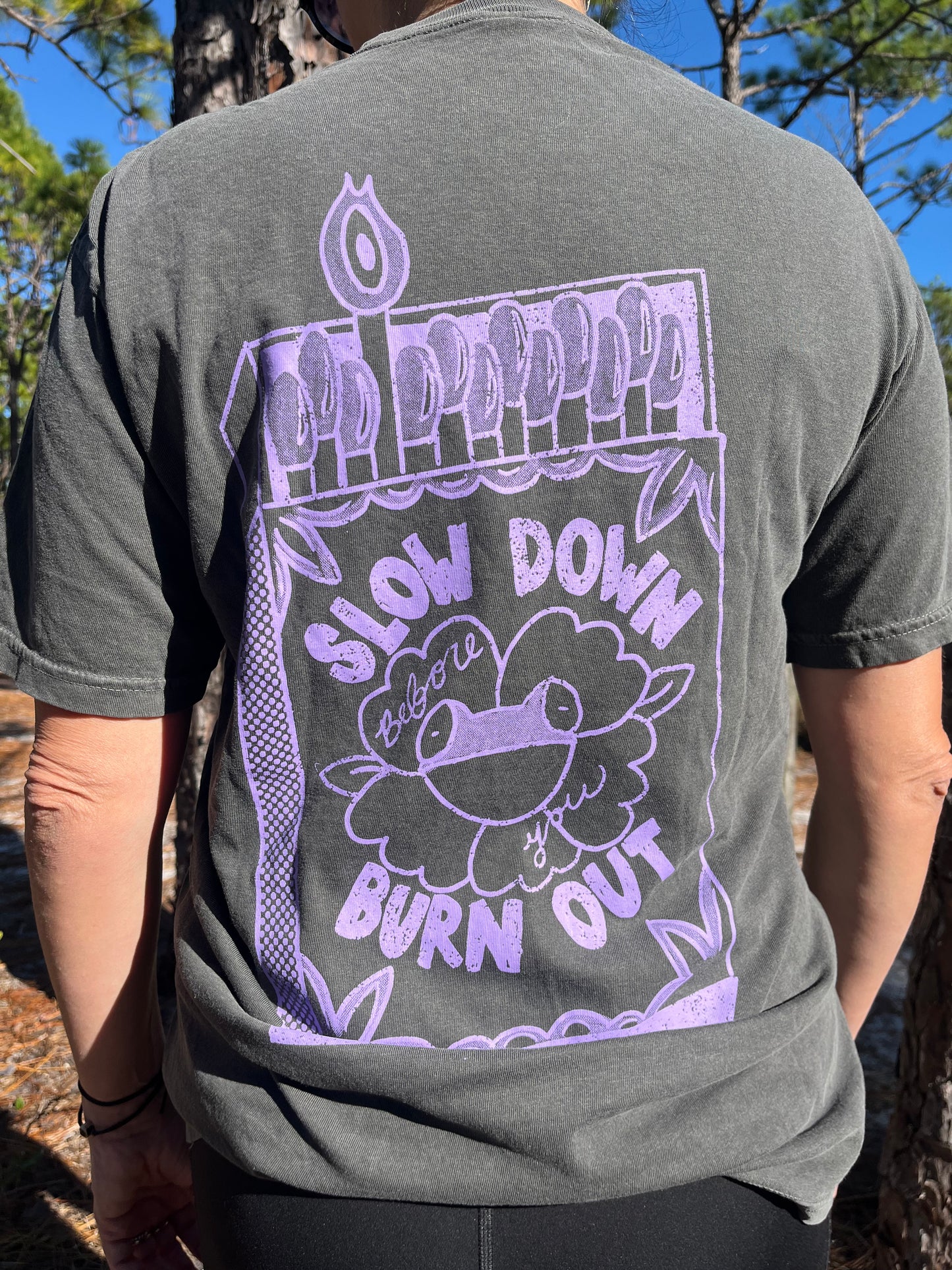 Burn Out Tee - Pepper