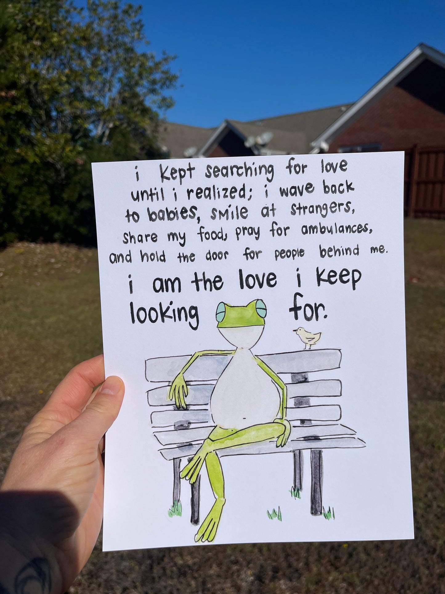 I am the love Art Print