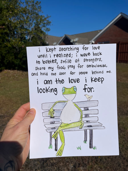 I am the love Art Print