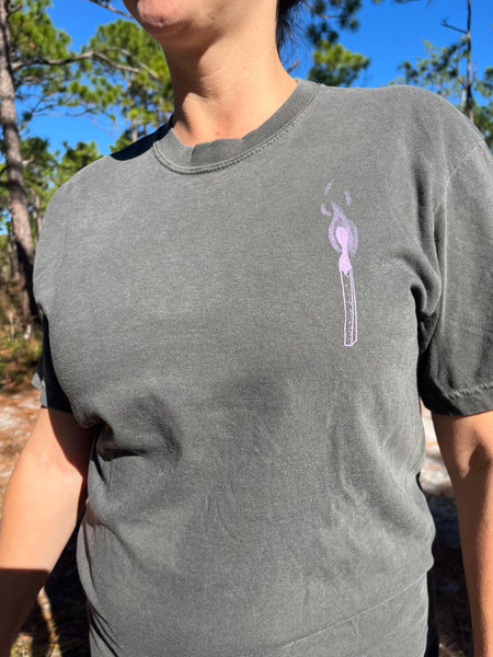 Burn Out Tee - Pepper