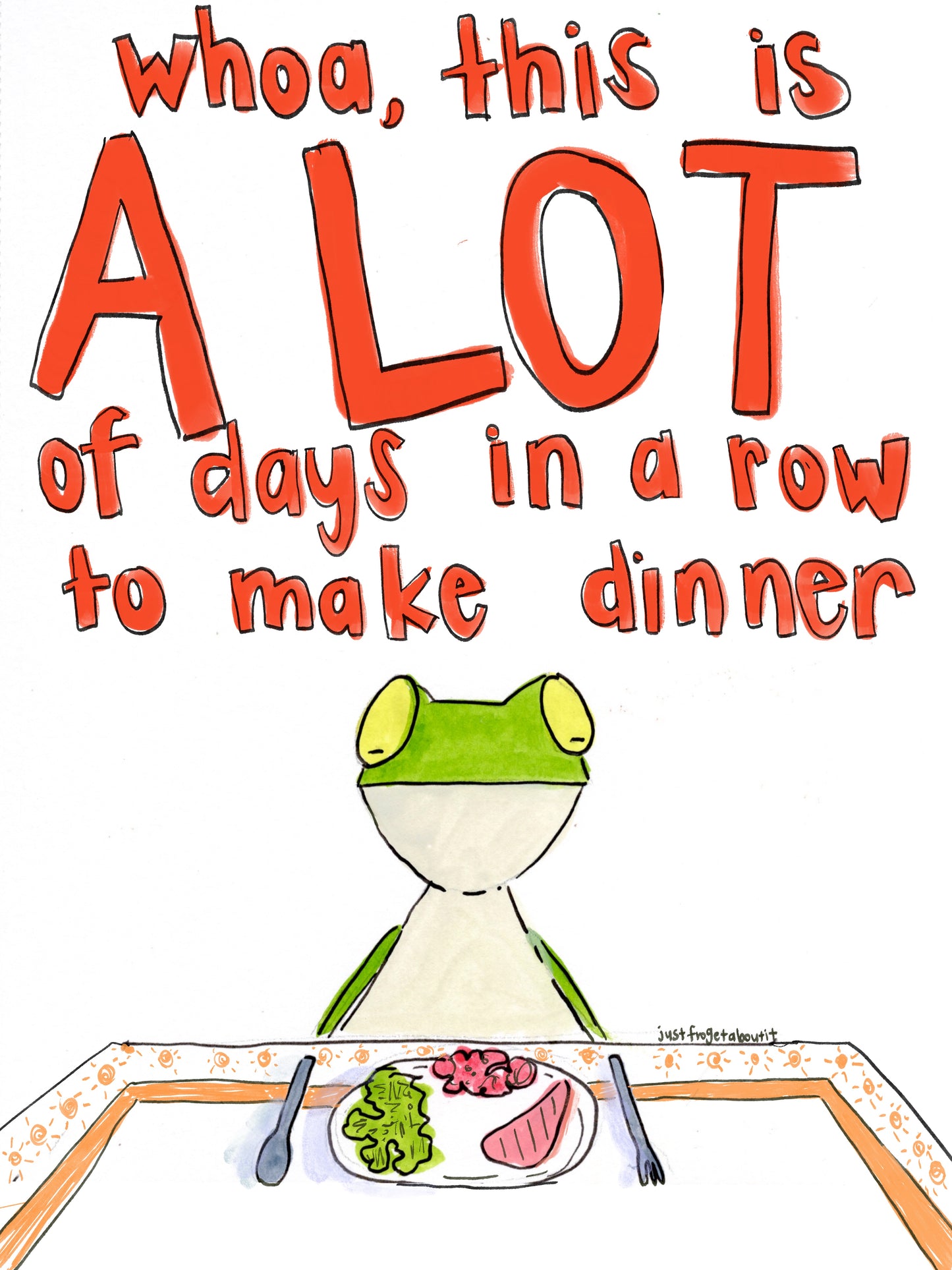 Dinner Art Print