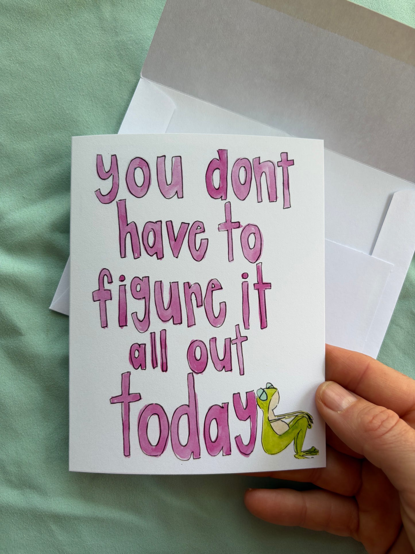 Figure it Out Greeting Card