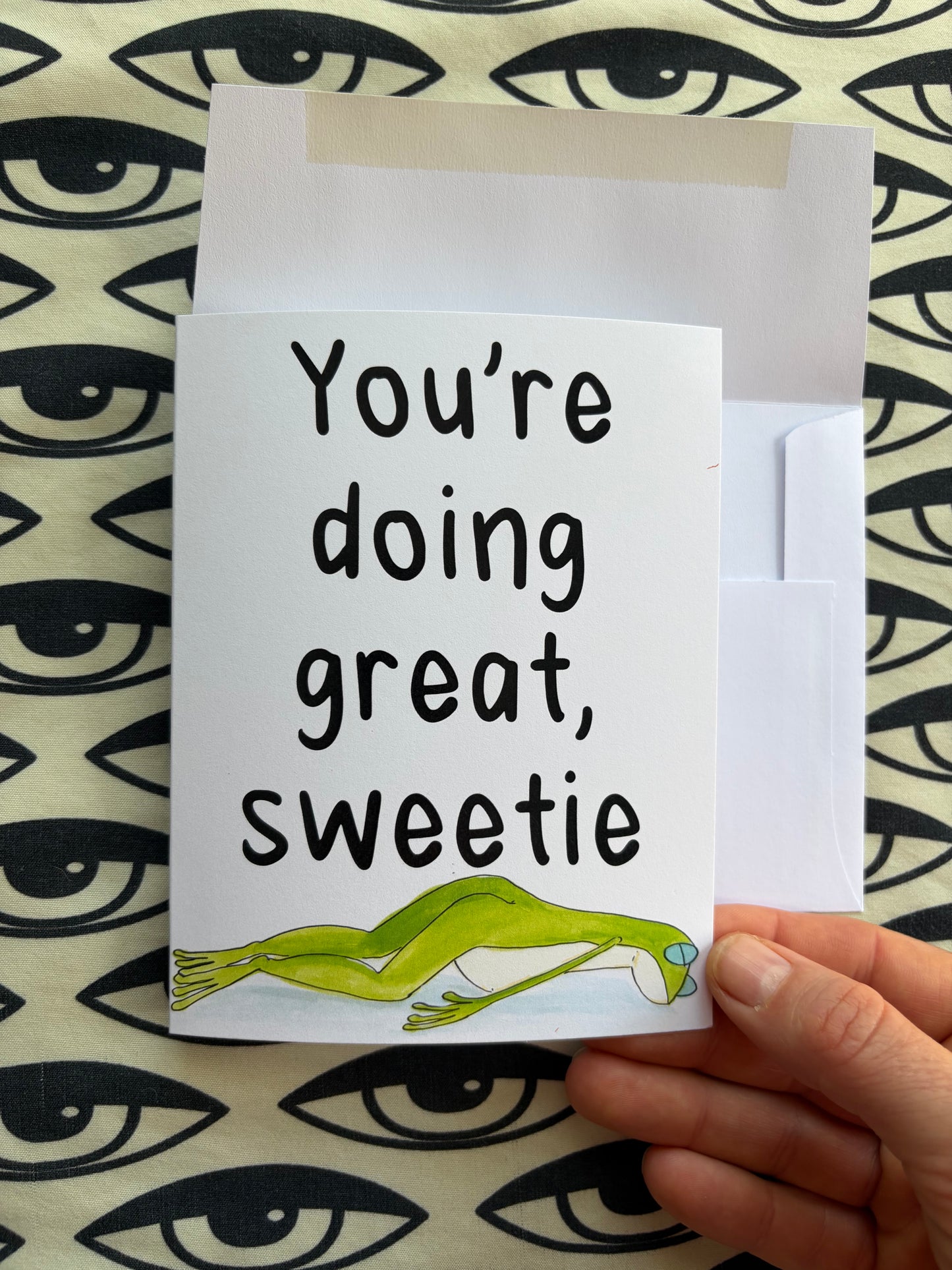 You’re doing Great greeting card