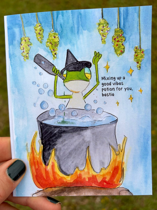 Good Vibes Potion Greeting Card