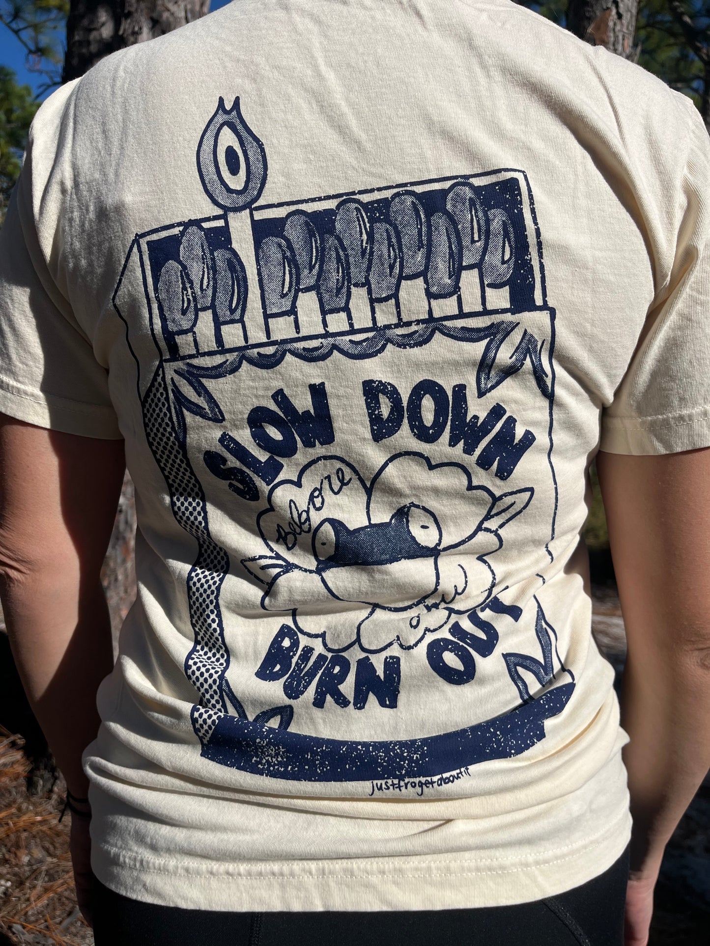 Burn Out Tee - Ivory