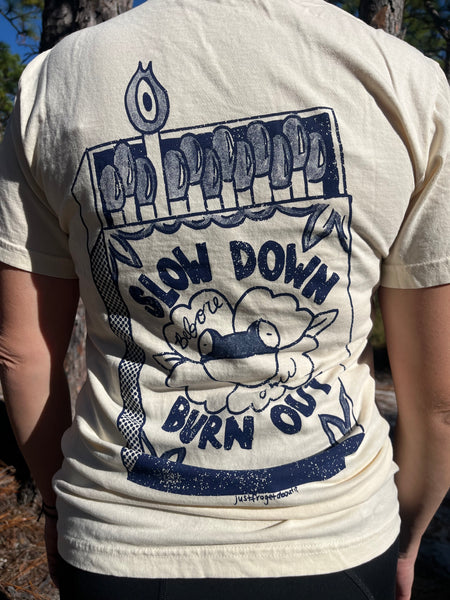 Burn Out Tee - Ivory