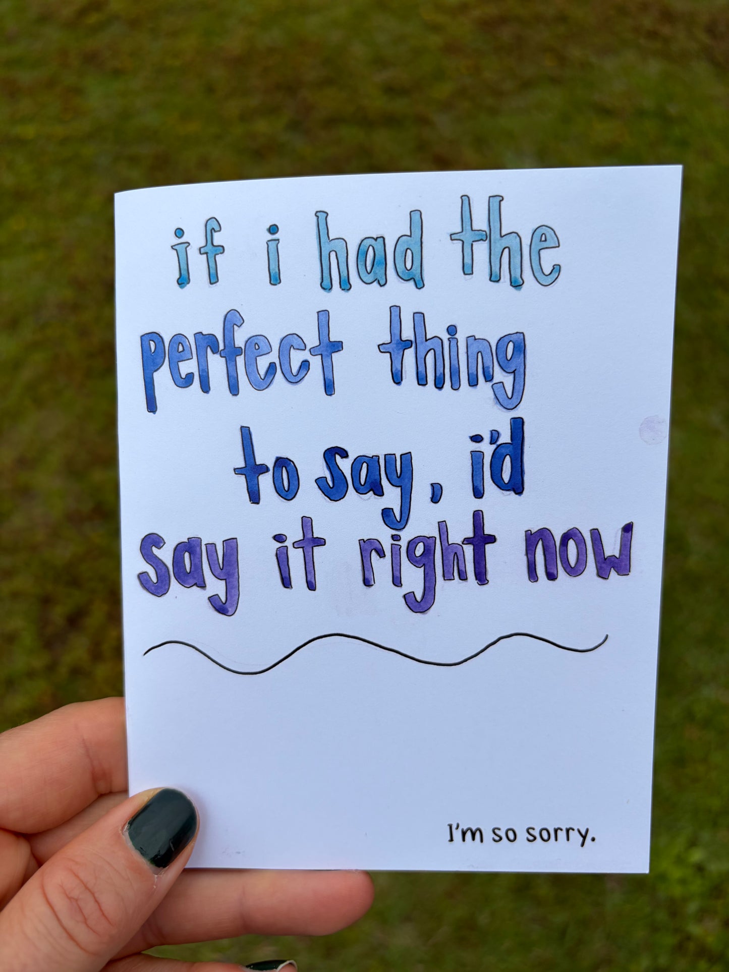 Perfect Thing Greeting Card