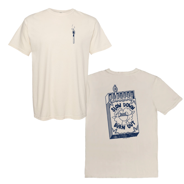 Burn Out Tee - Ivory