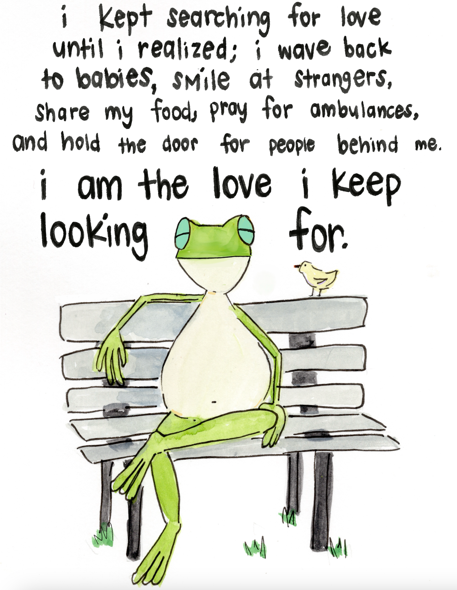 I am the love Art Print