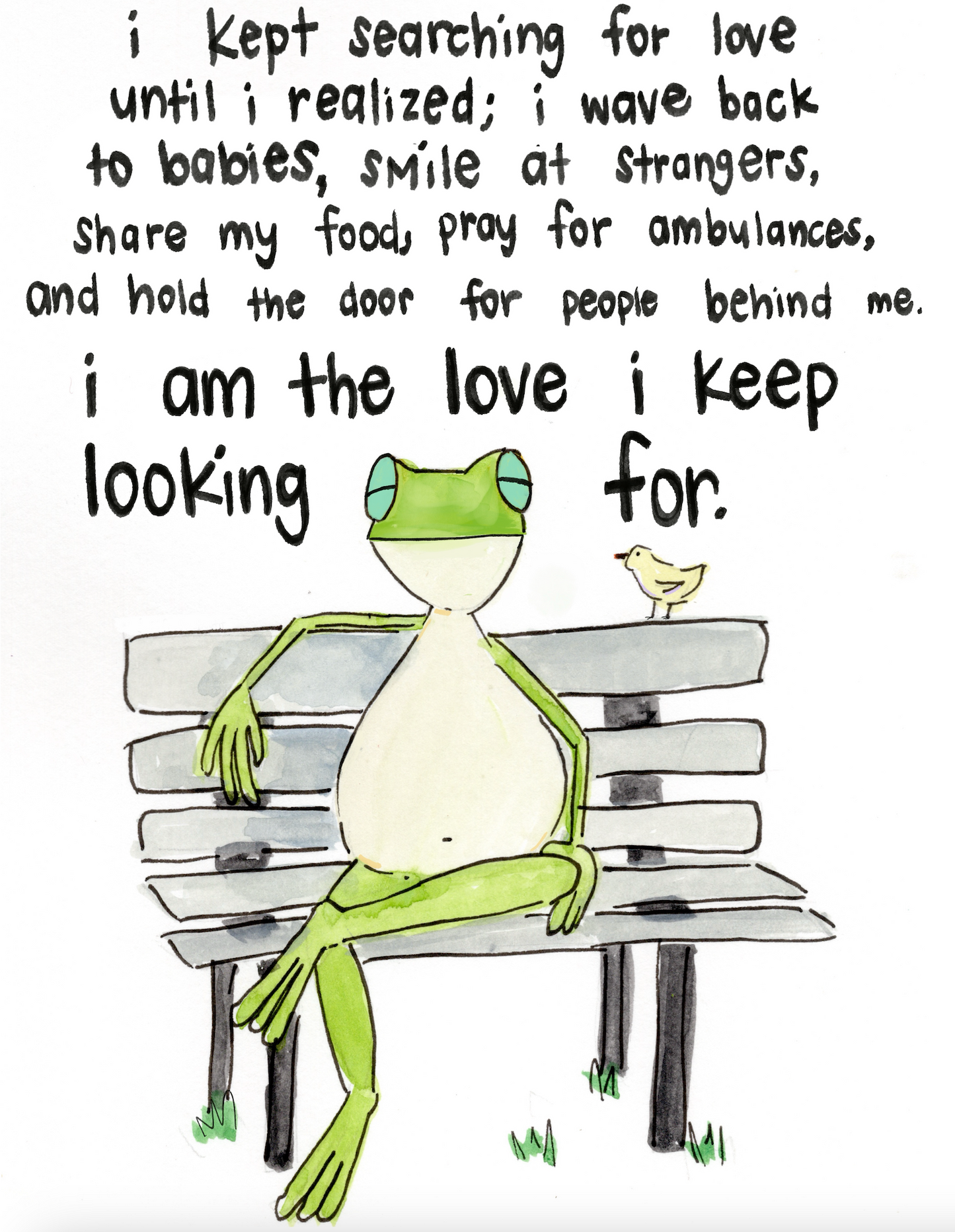 I am the love Art Print