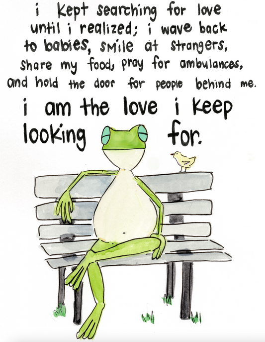 I am the love Art Print