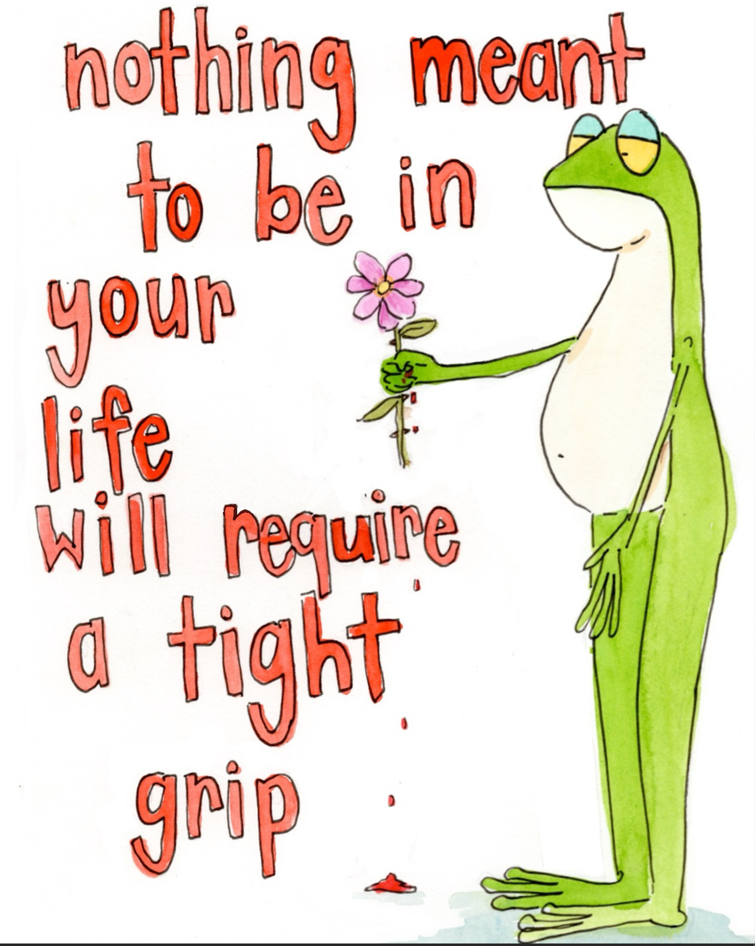 Tight Grip Art Print