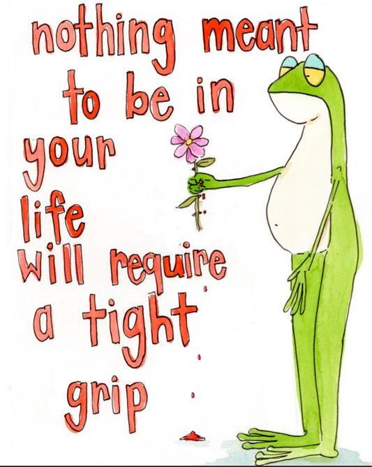 Tight Grip Art Print
